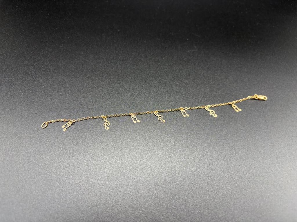 18 karaat gouden armband 750 gestempeld, Ophalen, Zo goed als nieuw, Geel, Goud