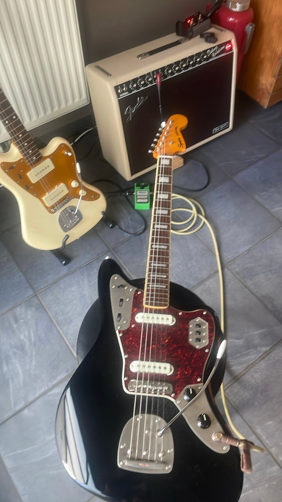 Squier Classic vibe Jaguar met Seymour duncan pickups, Ophalen, Zo goed als nieuw