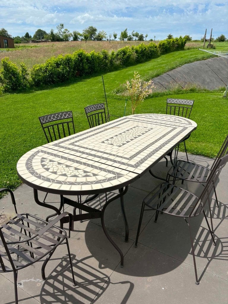 Table jardin, Enlèvement, Comme neuf, Rectangulaire, Autres matériaux