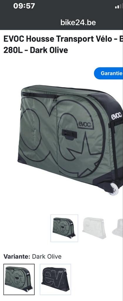 Caisse transport vélo, Ophalen