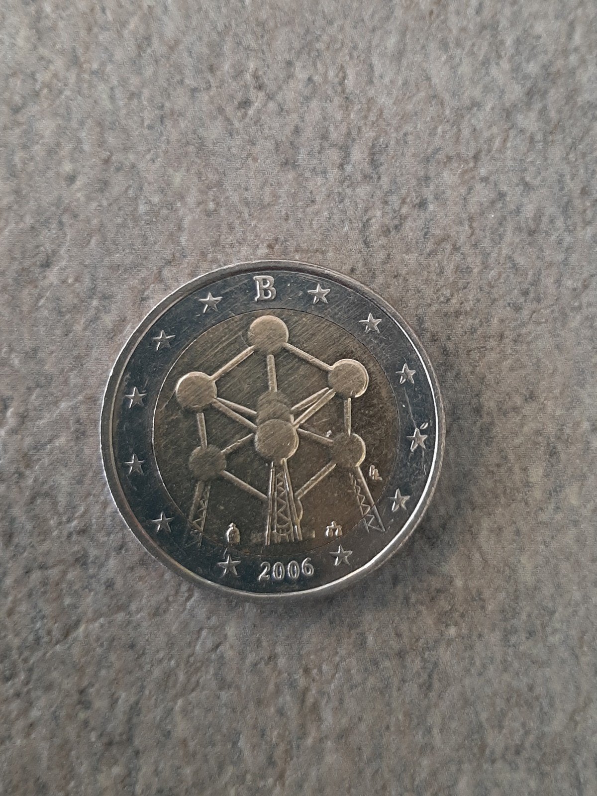 2 euromunt atomium, Postzegels en Munten, Ophalen