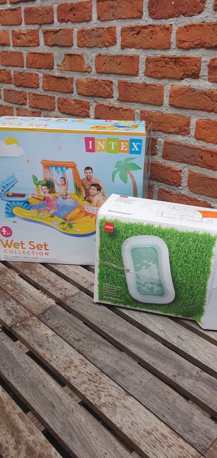 Piscine complète intex pour enfant 2 pièces + tapis, Enlèvement