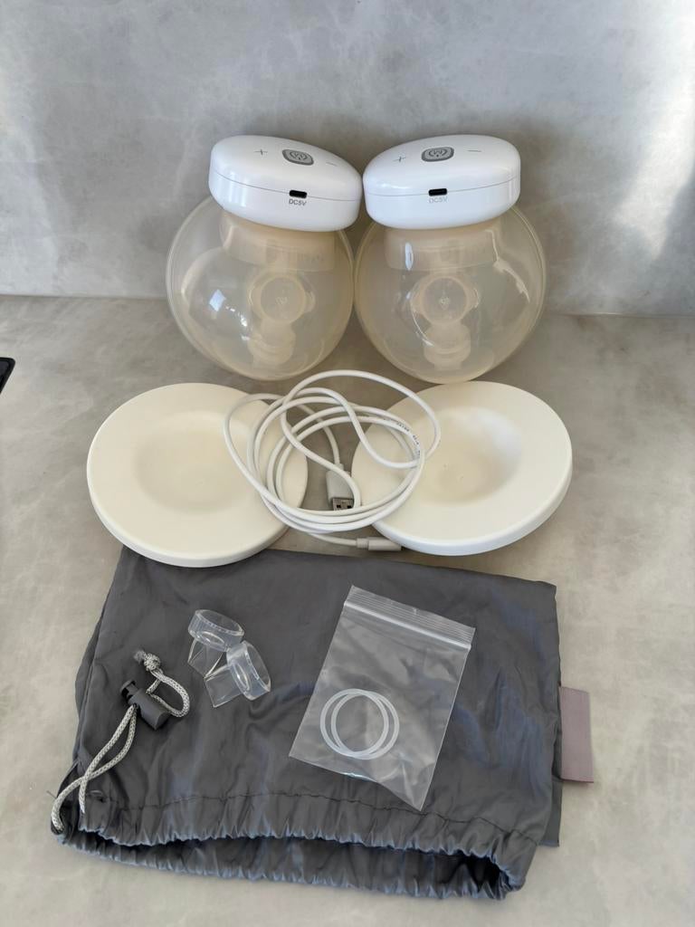 Youha dubbele handsfree borstkolf, Kinderen en Baby's, Ophalen, Zo goed als nieuw, Borstkolf
