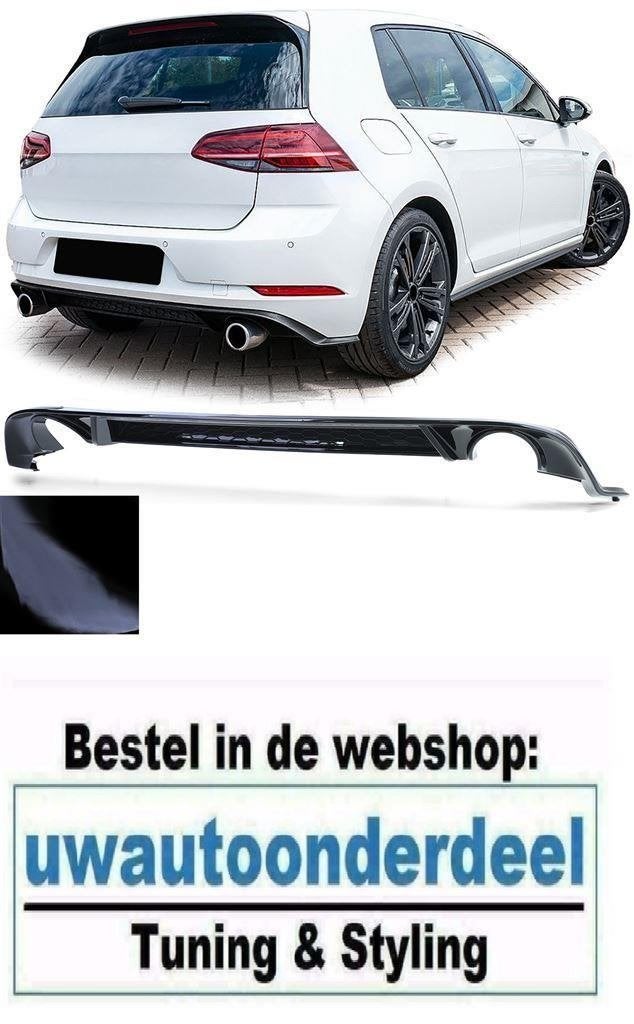 Sport Diffuser Hoogglans Zwart Geschikt Voor VW Golf 7 GTI F, Verzenden