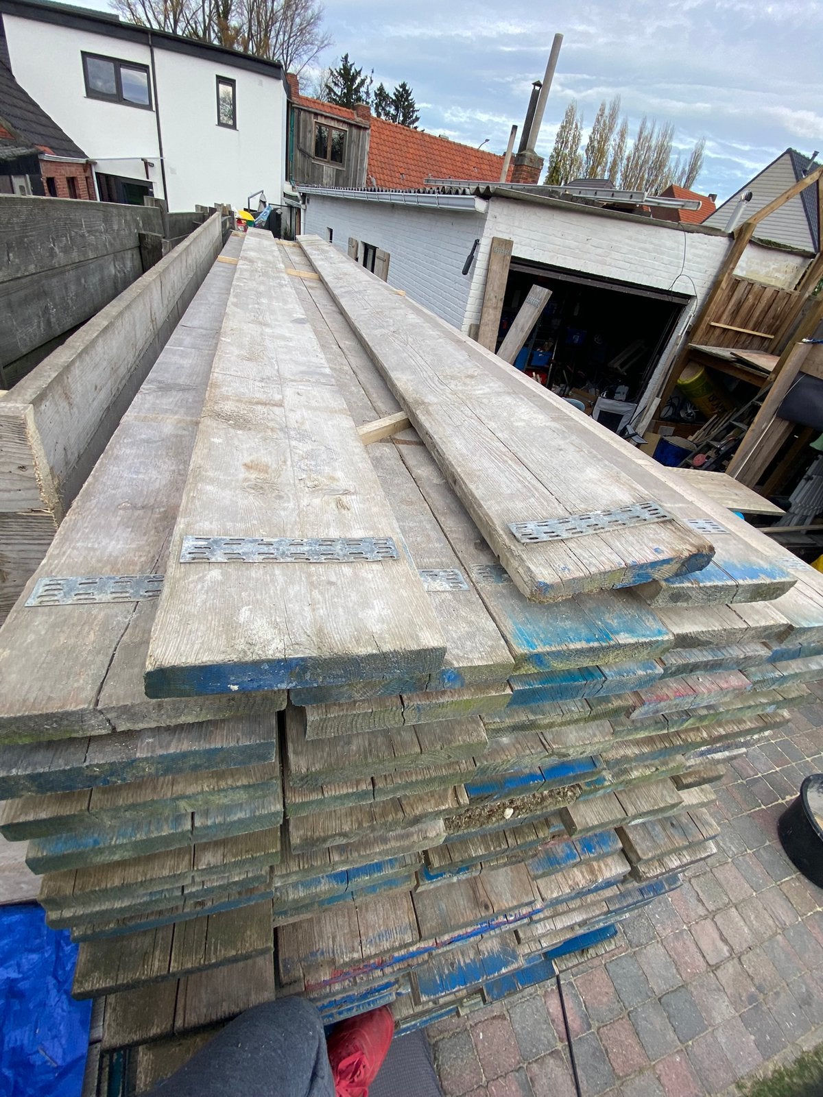 GEBRUIKT STEIGERHOUT – SCHERPE PRIJS!, Doe-het-zelf en Bouw, Ophalen, Zo goed als nieuw