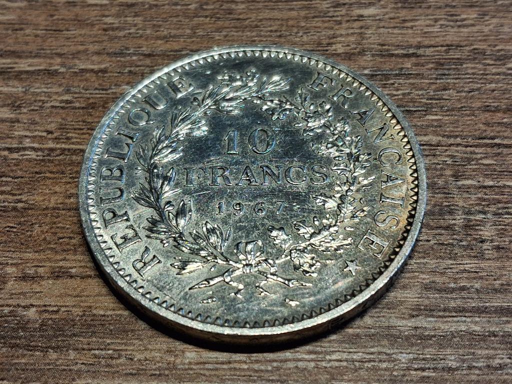 France 10 francs 1967 argent, Enlèvement ou Envoi, France, Monnaie en vrac, Argent