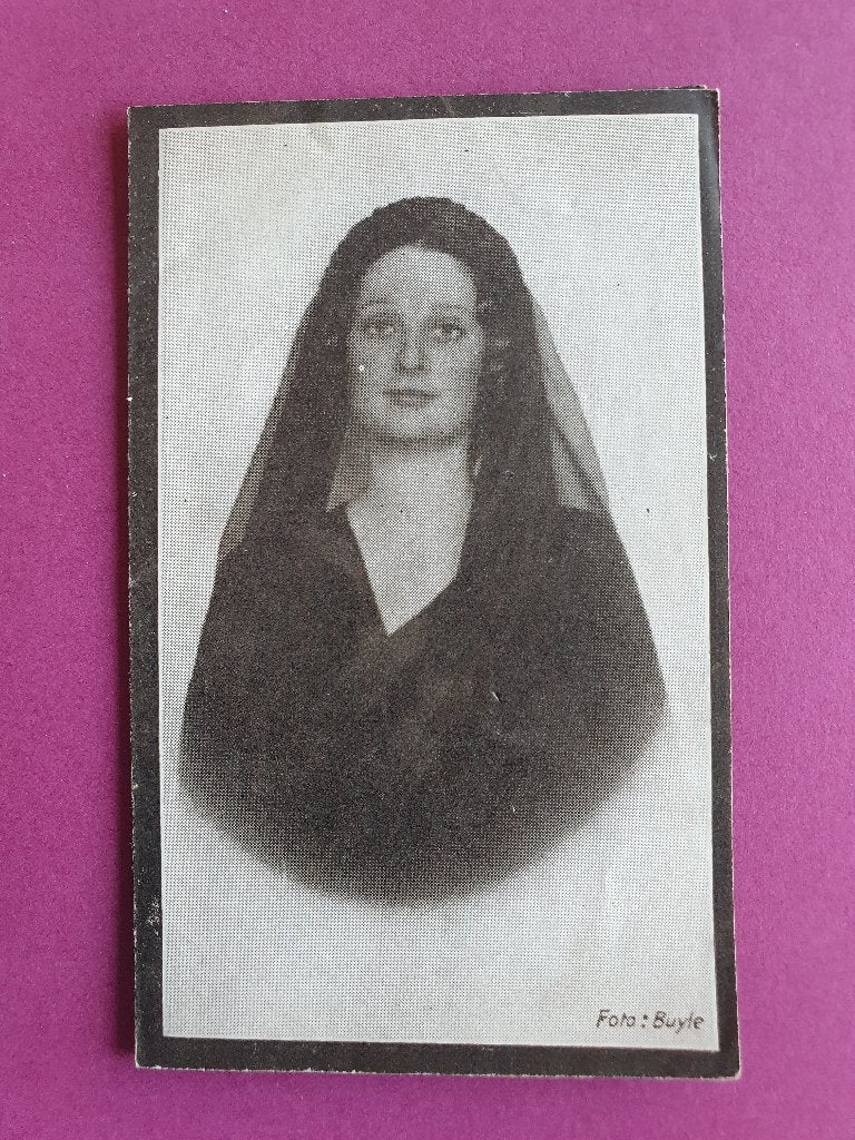 REINE ASTRID  -  CARTE DE DECES 1935, Collections, Maisons royales & Noblesse, Enlèvement ou Envoi, Utilisé, Carte, Photo ou Gravure