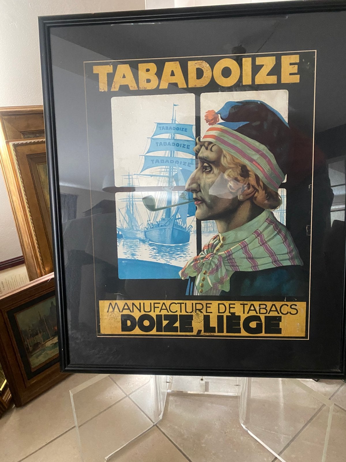 Oude poster, Huis en Inrichting, Woonaccessoires | Lijsten, Ophalen, Zo goed als nieuw