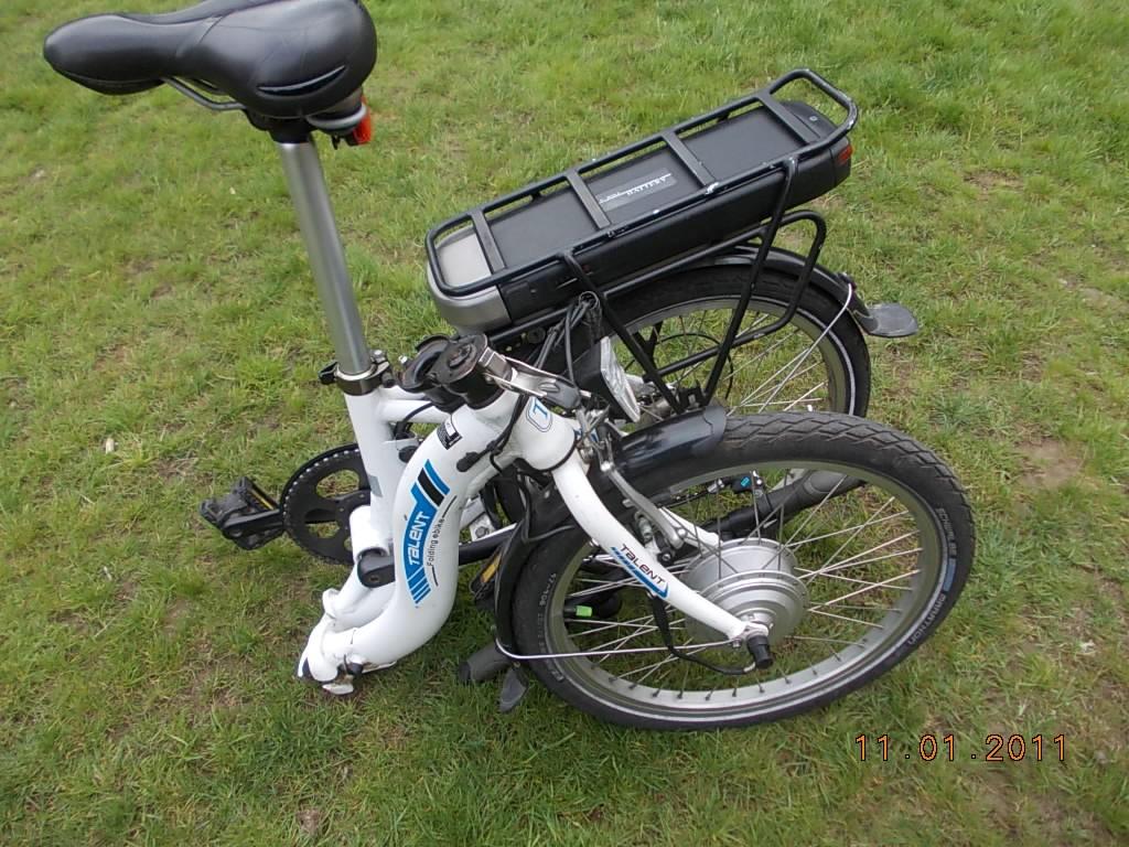elektrische vouwfiets, Fietsen en Brommers, Elektrische fietsen, Ophalen of Verzenden, Zo goed als nieuw, 50 km per accu of meer