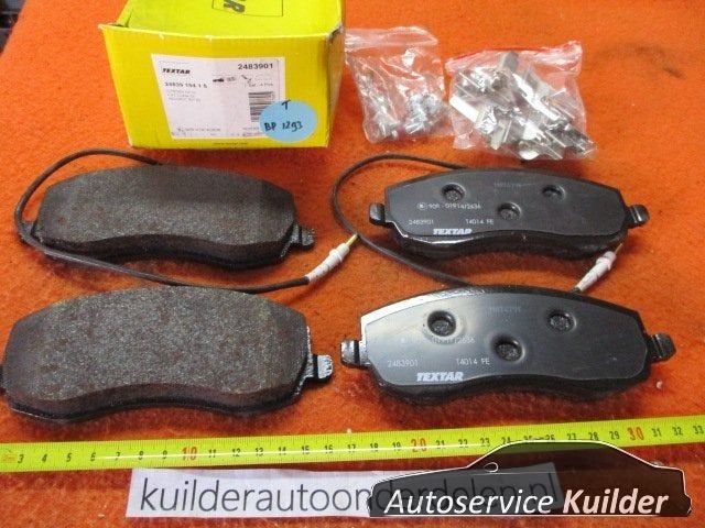 Remblokken voorzijde Citroen C8 Peugeot 807 BP1293 Textar 24, Citroën, -, -, Nieuw