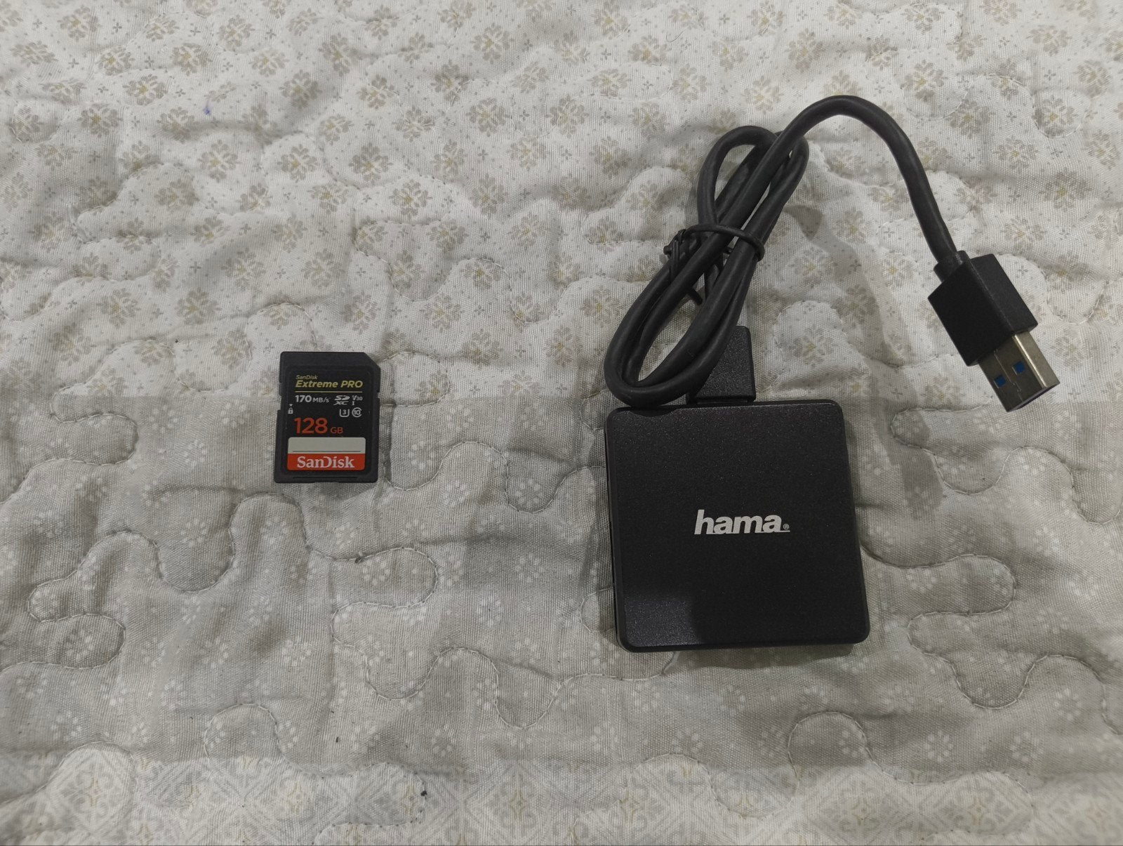 Sandisk extreme pro 128 gb met sd reader, Enlèvement ou Envoi, SD, 128 GB