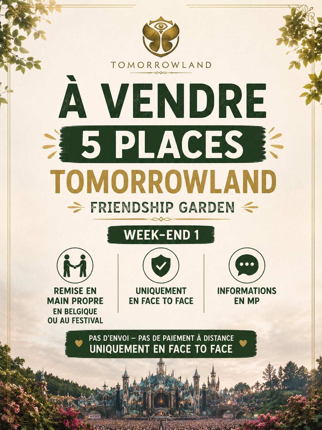 5 x Friendship Garden Tomorrowland W1