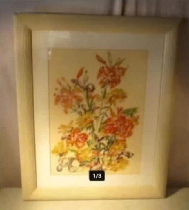 Œuvre magnifiquement peinte « Fleurs colorées », signée, Antiquités & Art, Enlèvement ou Envoi, Peint à la main, Aquarelle, Fleurs
