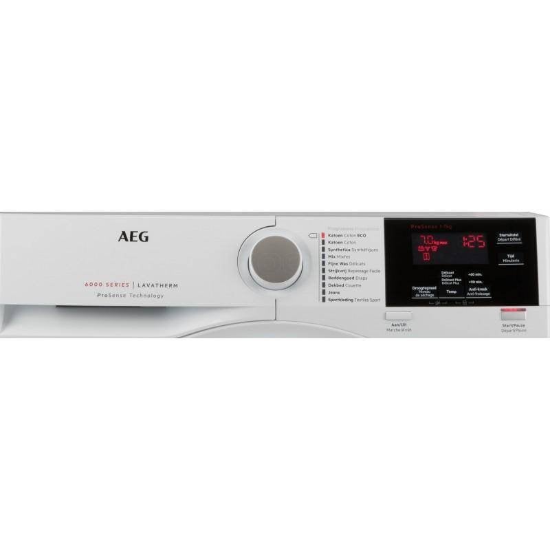 Sèche-linge AEG T6DBG72P, Electroménager, Sèche-linge, Neuf, 6 à 8 kg, 85 à 90 cm, Programme laine