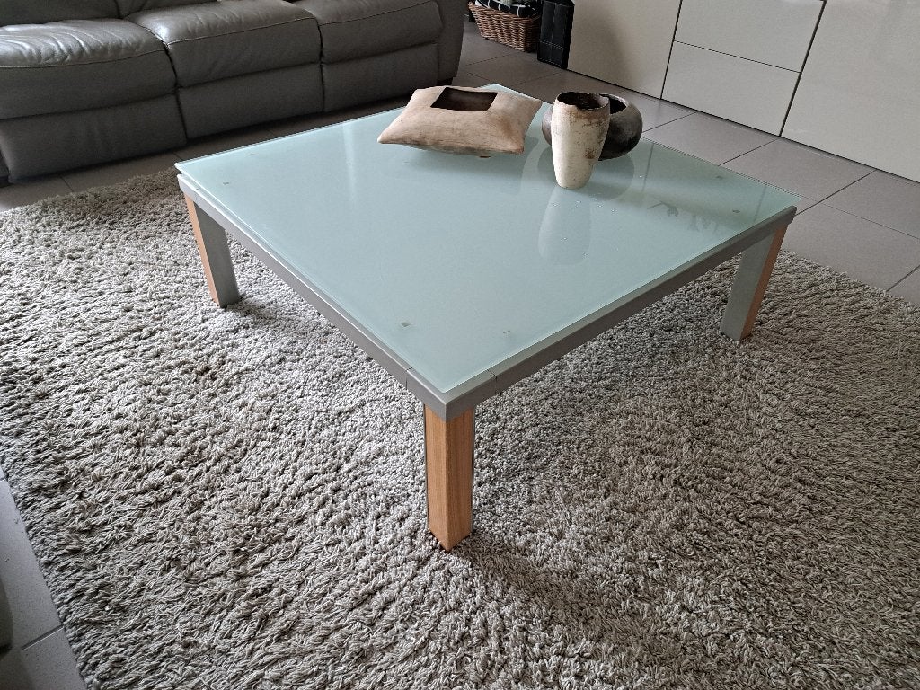 salontafel, Huis en Inrichting, Tafels | Salontafels, Ophalen, Grenenhout, Gebruikt, 50 tot 75 cm