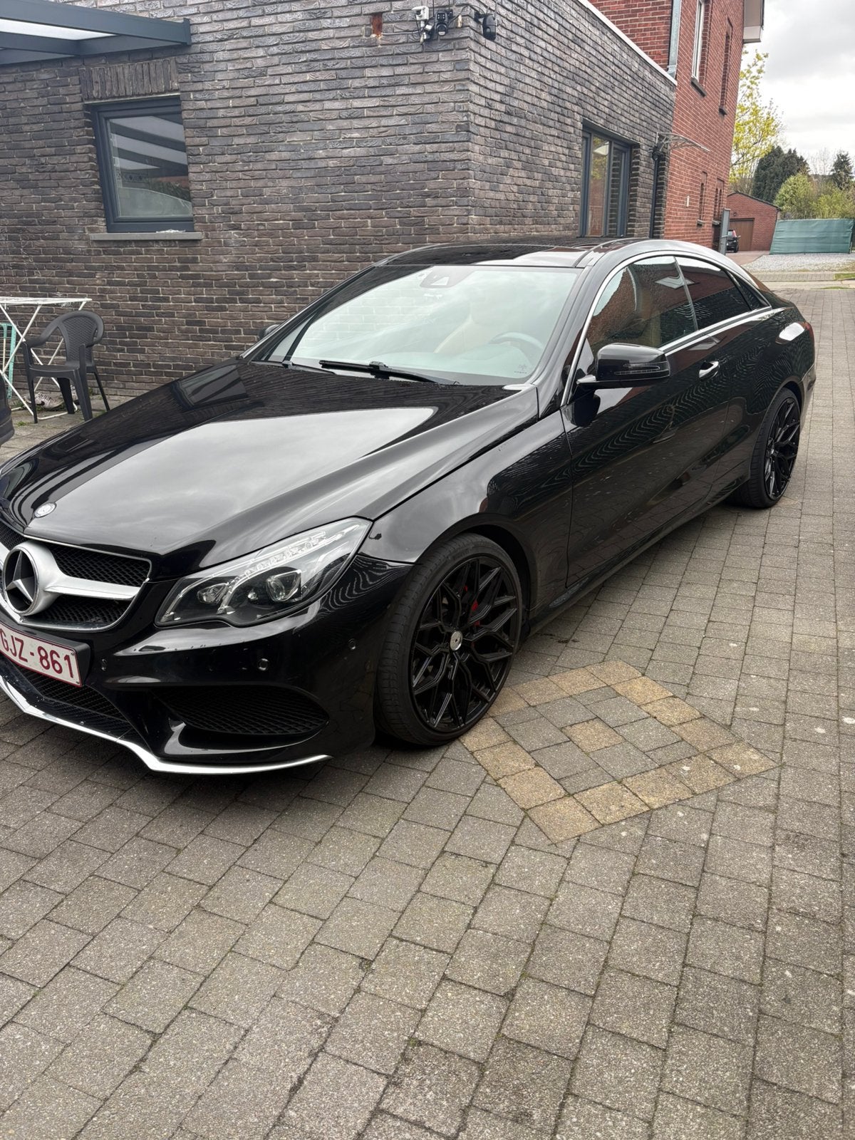 Mercedes E220 coupe facelift, Auto's, Mercedes-Benz, Automaat, Euro 5, Zwart, Diesel