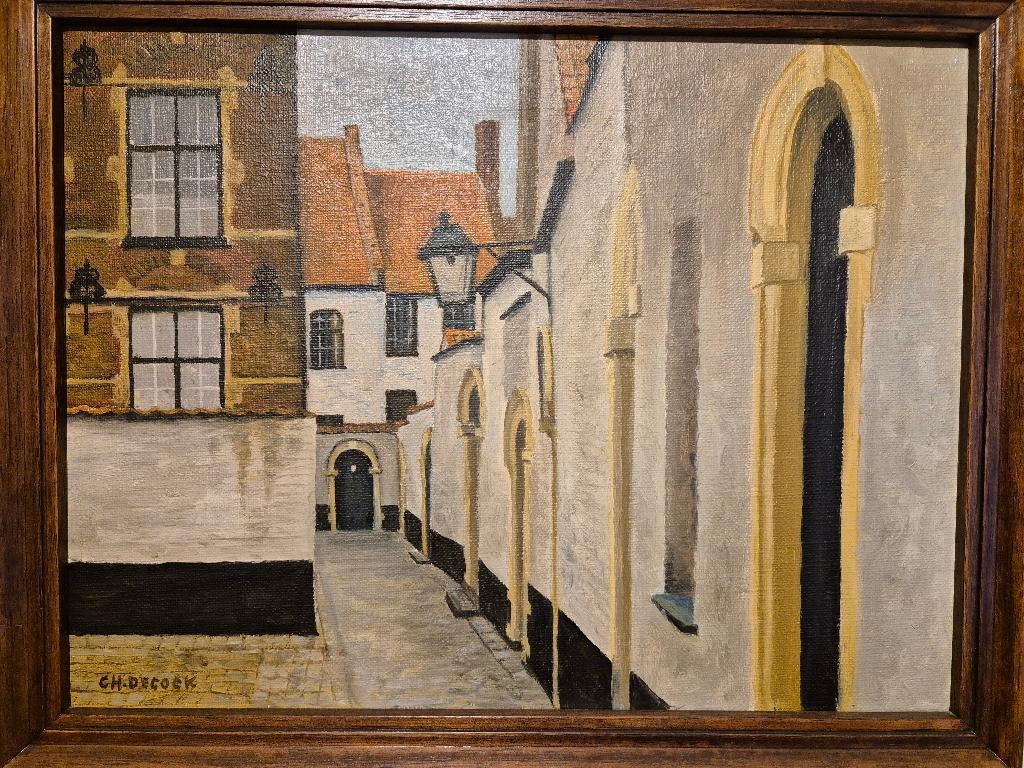 Muurschildering Alley Beguination, Ophalen of Verzenden