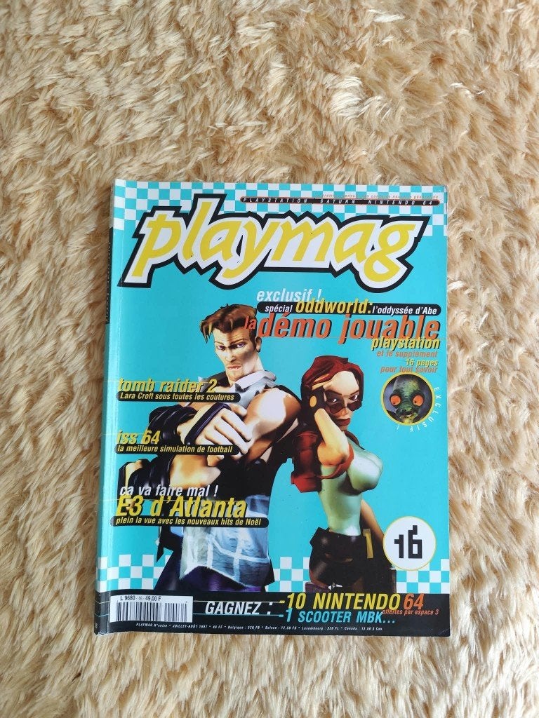 Playmag N16 07/08/97 Retro Gaming TombRaider2 Oddworl, Ophalen of Verzenden, Gelezen, Divers auteurs