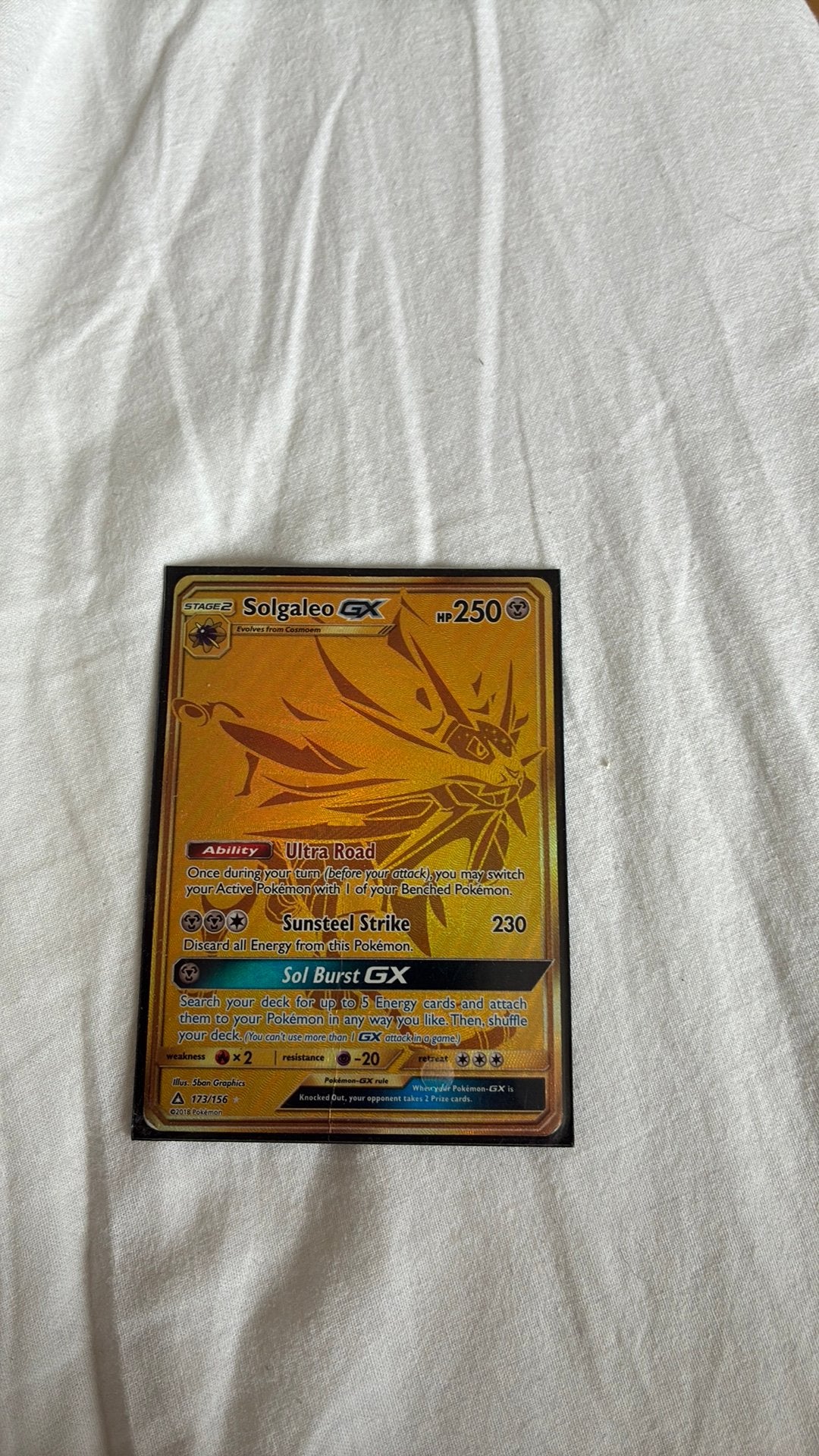 Solgaleo gx, Hobby en Vrije tijd, Verzamelkaartspellen | Pokémon, Ophalen of Verzenden, Gebruikt