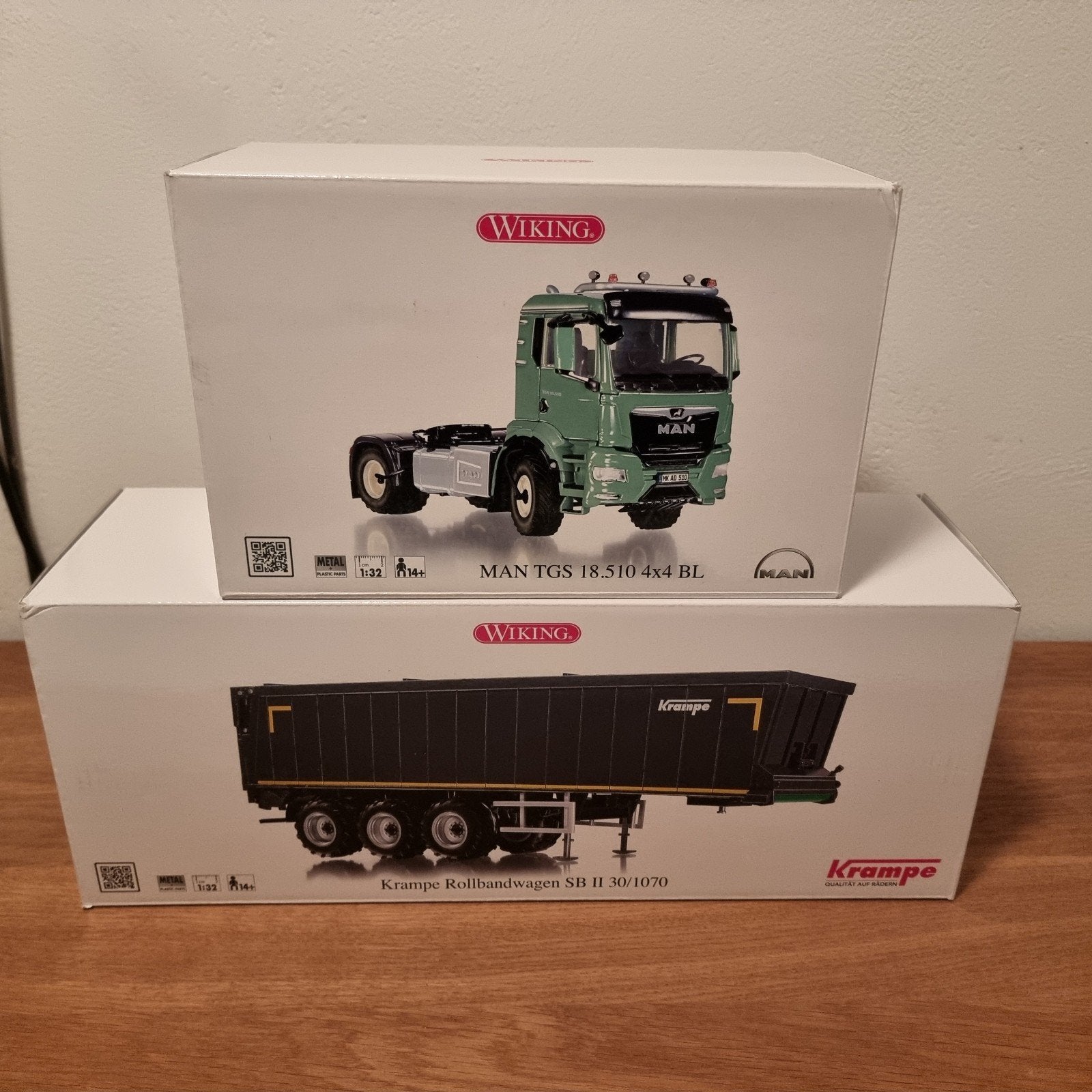 Kit chariot à roulettes MAN TGS + Krampe Wiking, Enlèvement ou Envoi, Neuf, Tracteur et Agriculture, Autres marques