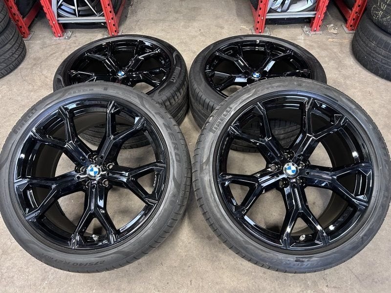 21 inch originele velgen + zomerbanden BMW X5 X6 style 741 M, Gebruikt, -, 275 mm, -