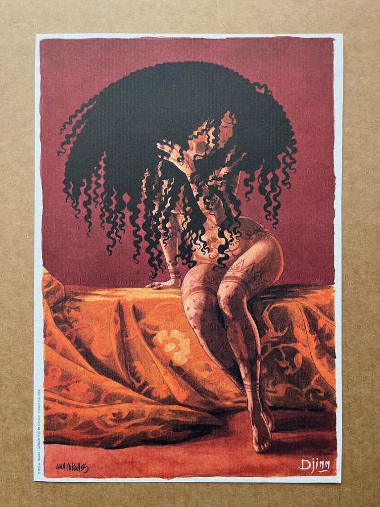 Ex-libris Djinn - Le tatouage - 2003 - Mirallès - Dargaud, Livres, BD, Envoi
