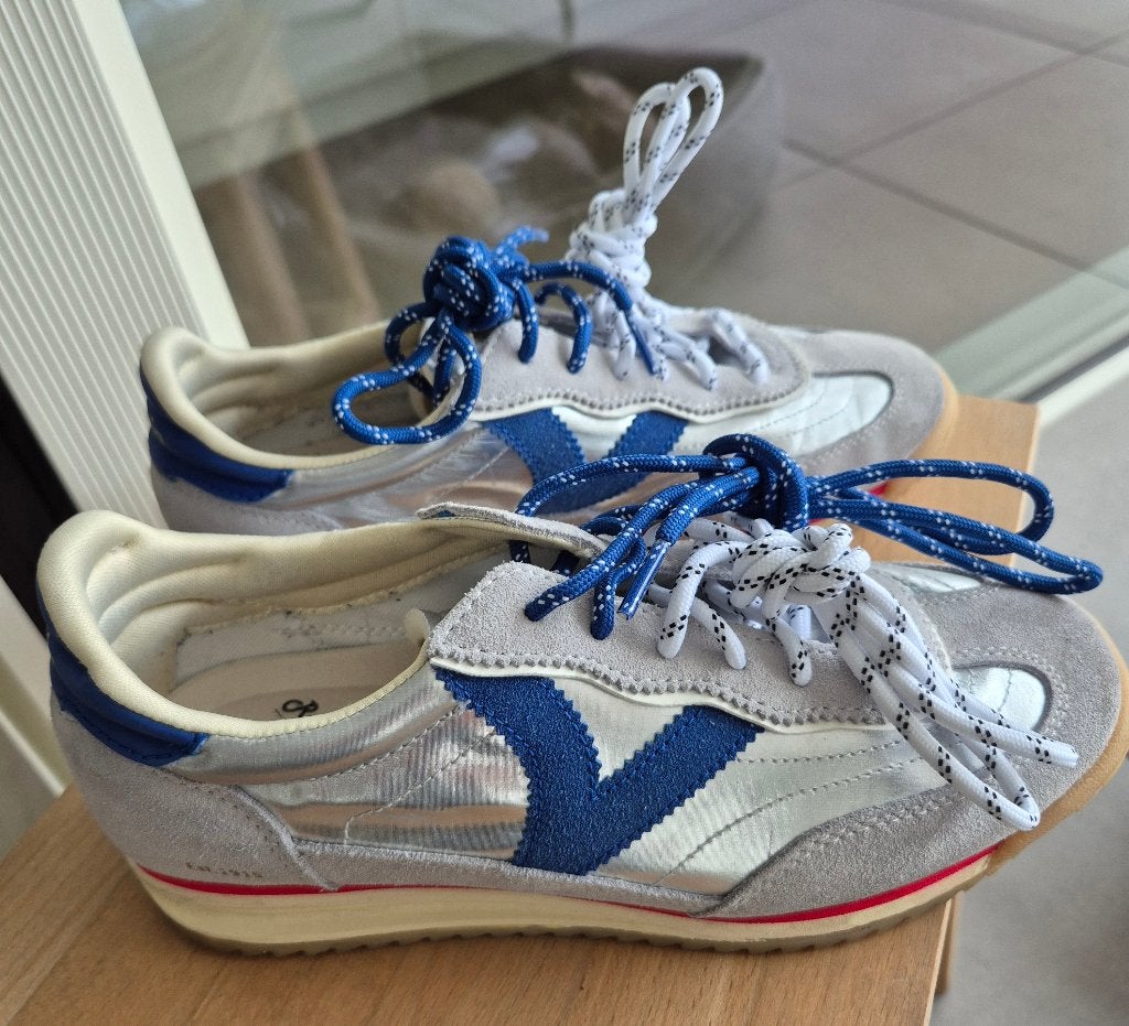 Sneakers dames maat 38, Blauw, Zo goed als nieuw, Sneakers, Ophalen