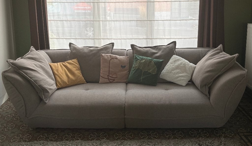 Ensemble canapé / fauteuil et pouf design, Maison & Meubles, Canapés | Salons, 250 à 300 cm, Quatre personnes ou plus, 125 à 150 cm