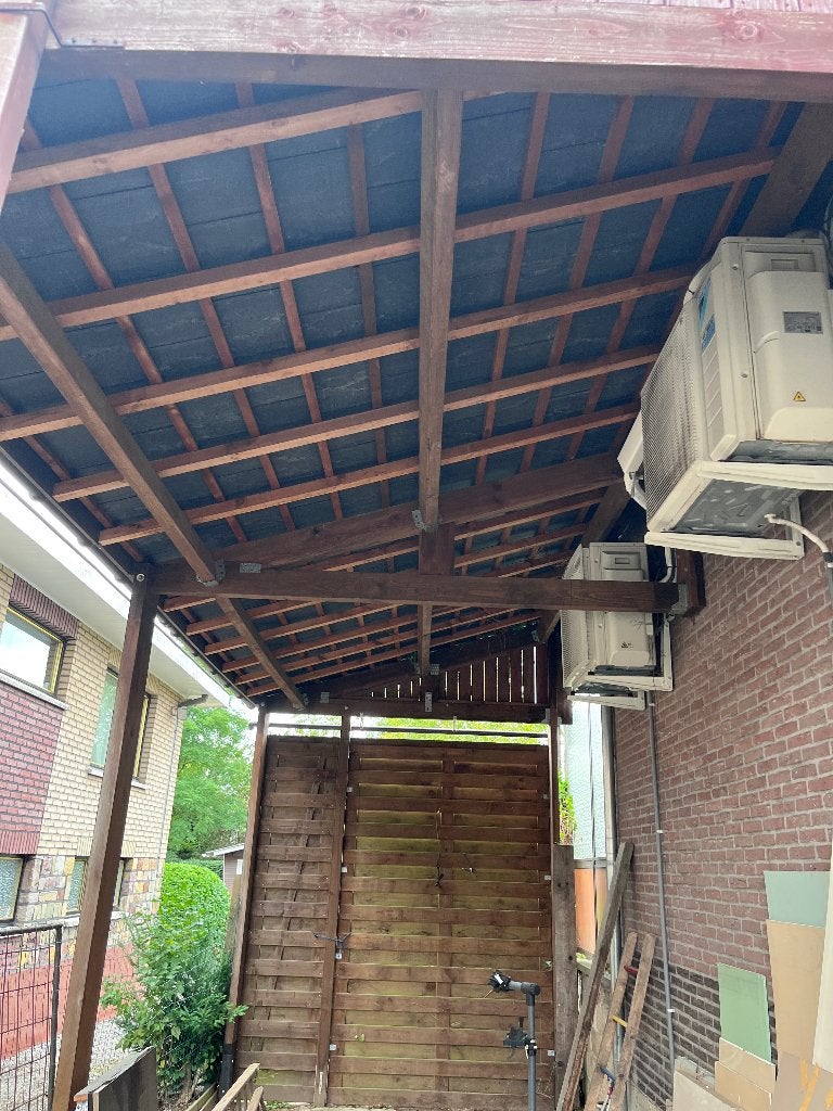 Gratis af te halen: grote carport: 680 x 265 cm, Ophalen, Gebruikt, Carport