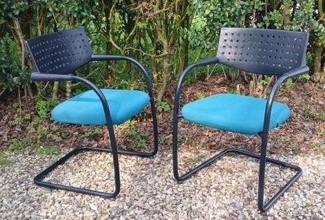 Paire de chaises Vitra By Antonio Citterio, Enlèvement, Bleu, Signé