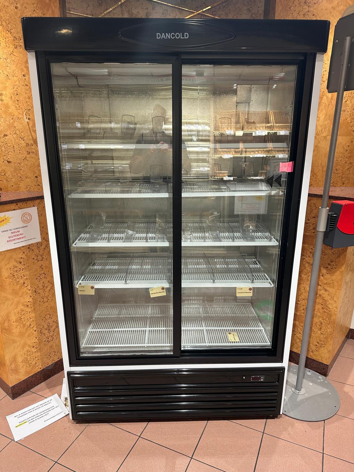 prof. horeca koelkast /displaykoelkast glazen schuifdeuren., Ophalen, Koelen en Vriezen