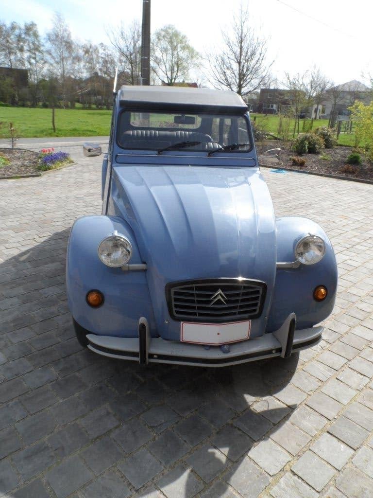 Citroen 2PK., Auto's, Citroën, 4 deurs, 2CV, Blauw, Leder