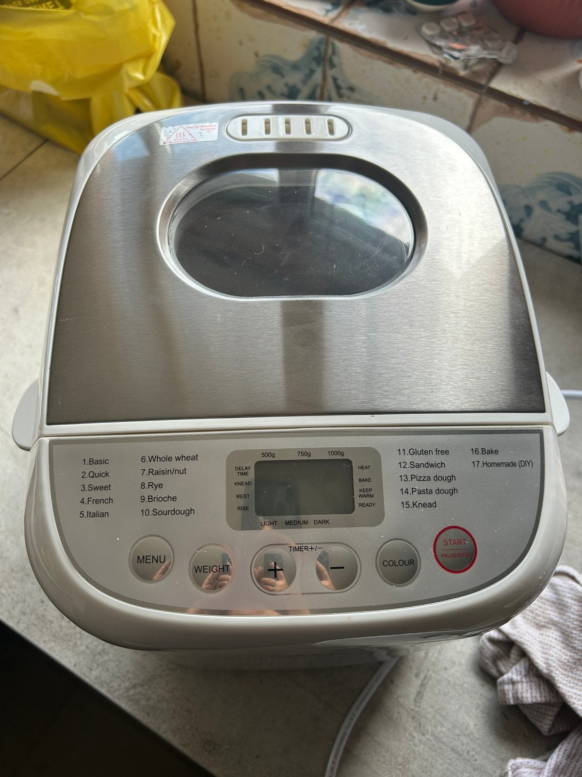 Broodmachine domo, Electroménager, Machines à pain, Comme neuf, Enlèvement, Plus de 10 programmes, Avec minuteur