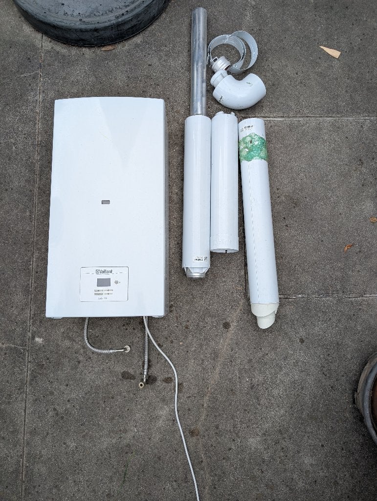 Vaillant turboMAG geiser (MAG 145/1) + afvoer, Chauffe-eau, Enlèvement, Gaz naturel, Utilisé