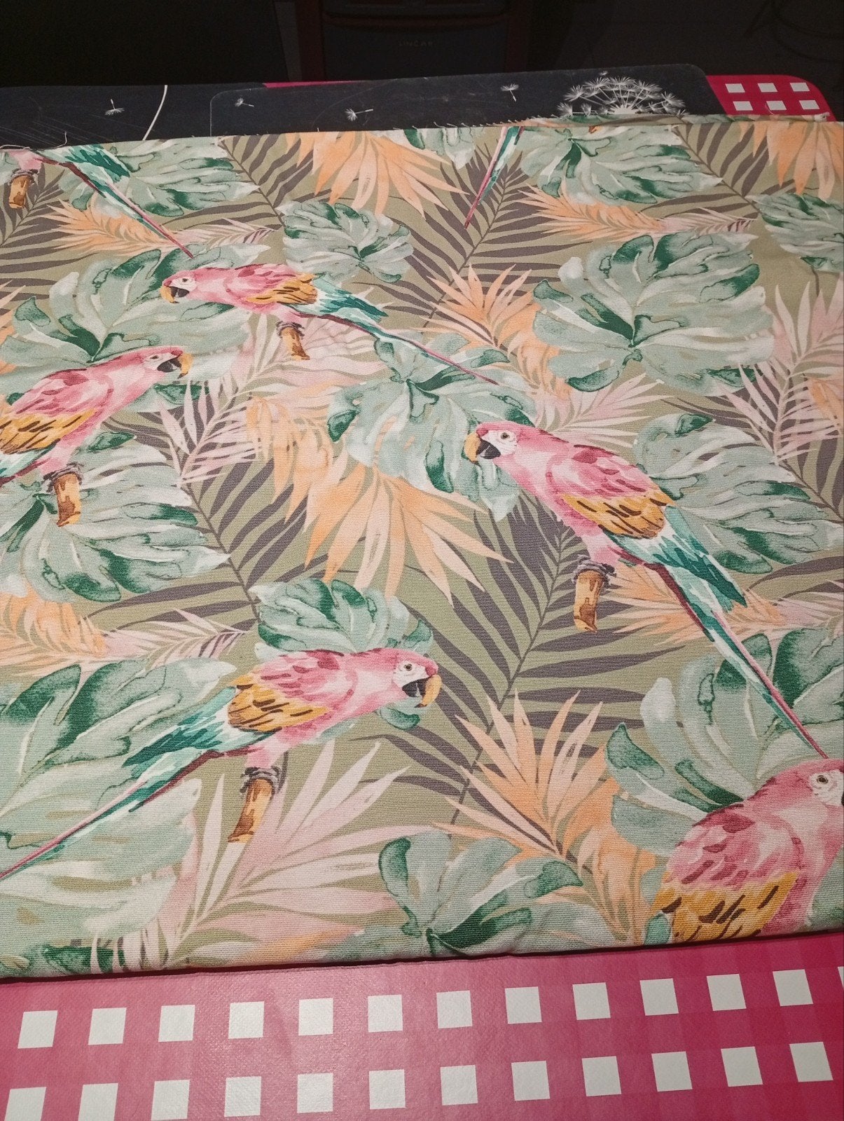 Tissus pour confection tentures, coussin..., Vert
