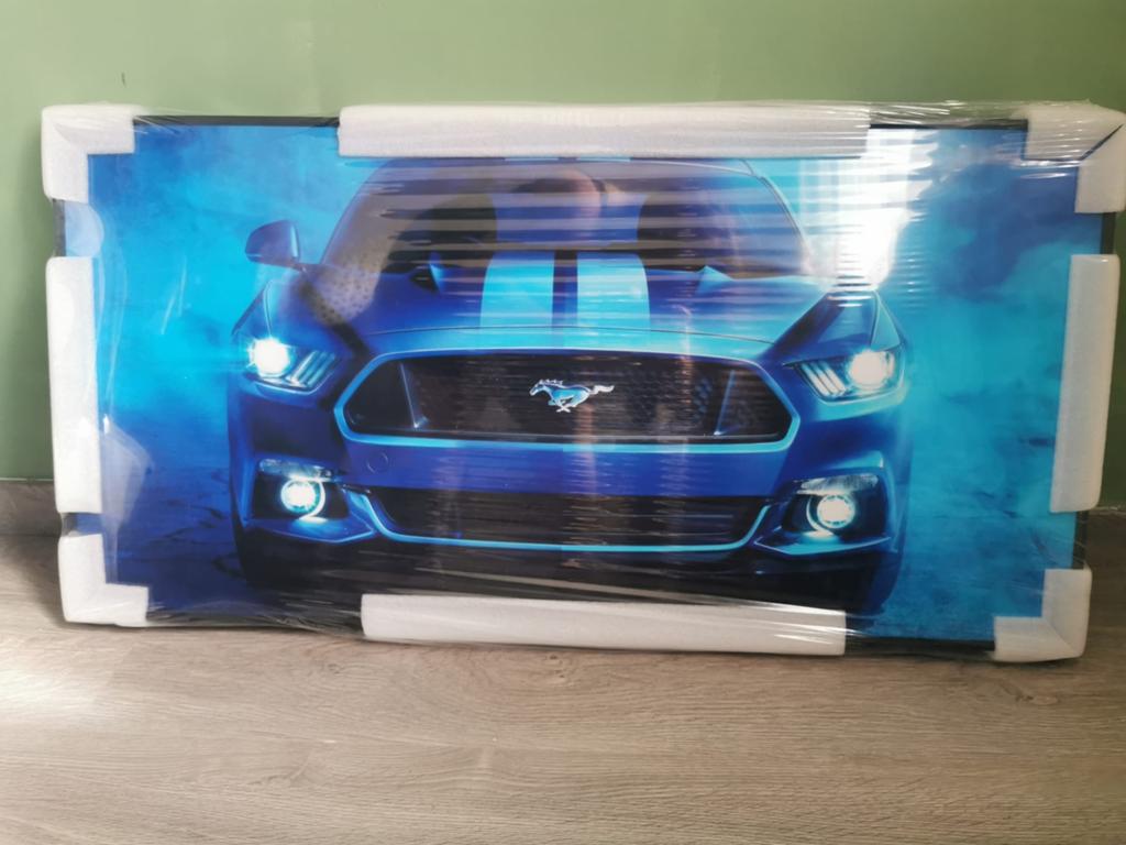 8K digitale print op kristal glas met zwart alluminium Kader, Antiek en Kunst, Ophalen of Verzenden