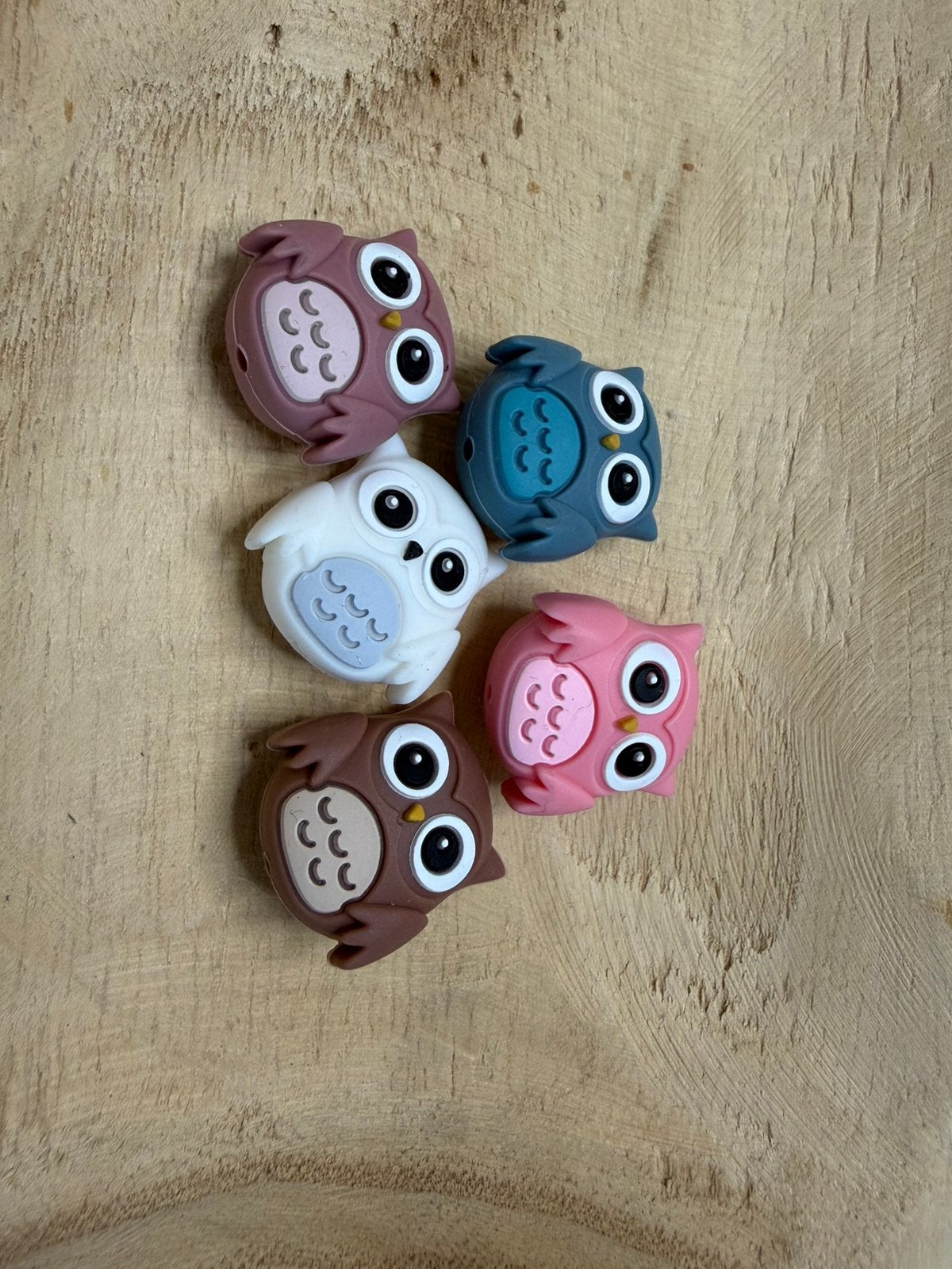 Animaux en perles de silicone : hibou, Enlèvement, Comme neuf