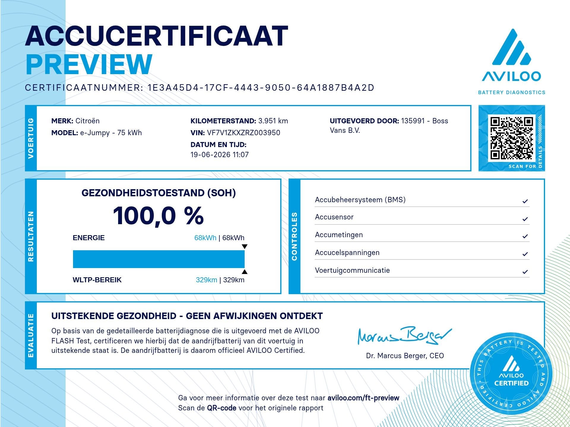 Citroën ë-Jumpy 75kWh L3 XL Elektrisch 330km WLTP 100% (SO, 100 kW, Achat, Entreprise, 5 portes