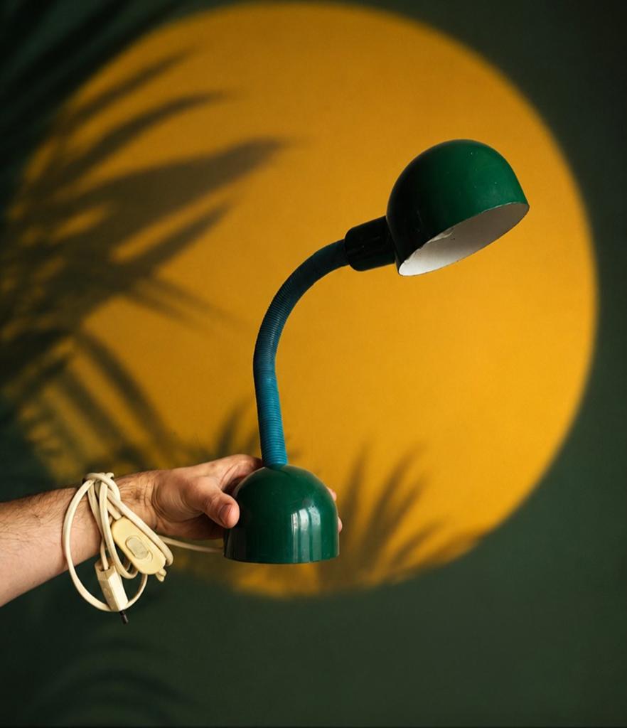 Lampe à poser/bureau WK Wu Products vert forêt, Maison & Meubles, Enlèvement ou Envoi, Métal