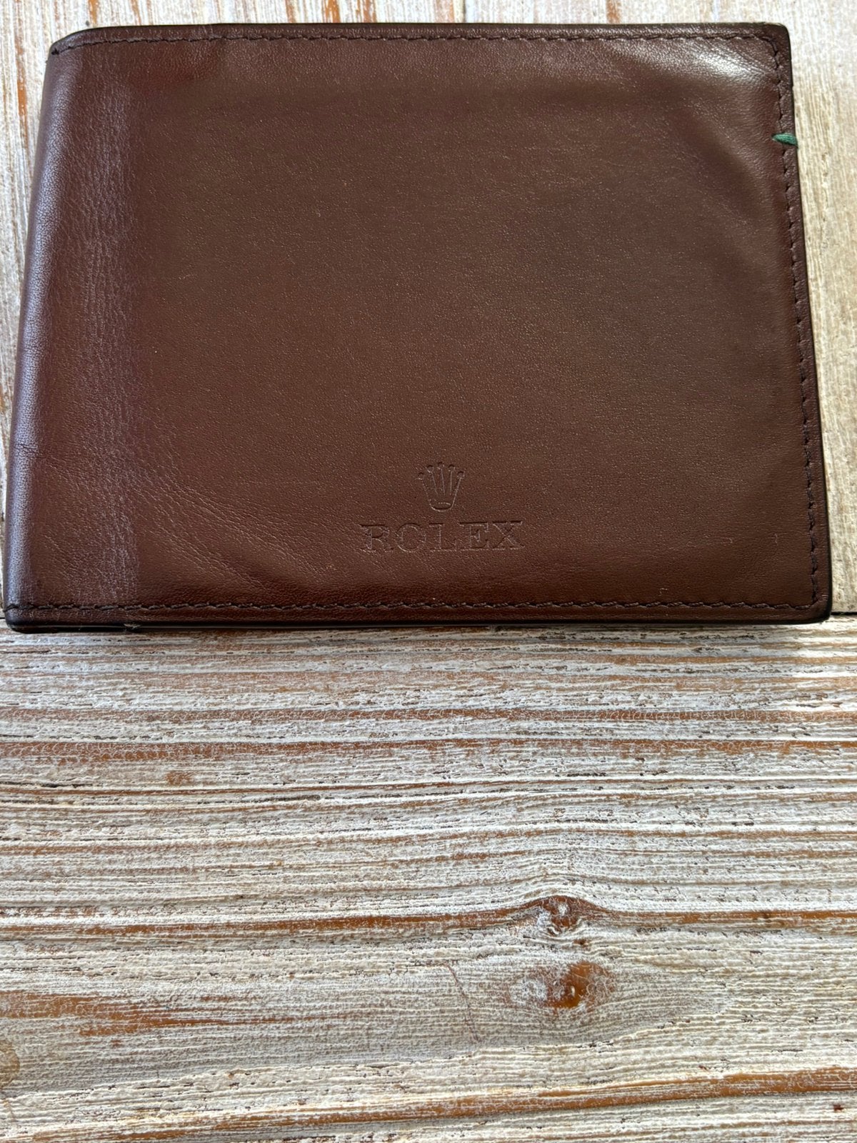 Rolex portefeuille bruin., Handtassen en Accessoires, Portemonnees, Overige merken, Bruin, Ophalen of Verzenden, Zo goed als nieuw