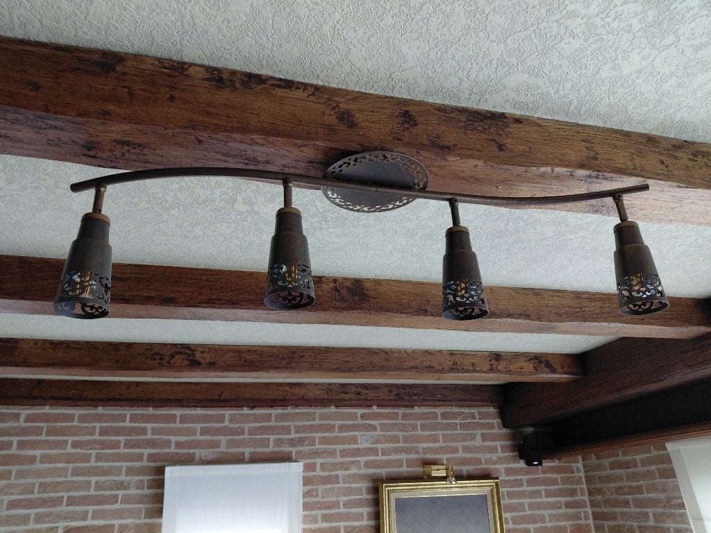 LANDELIJKE RUSTIEKE VERLICHTING, Ophalen, Overige stijlen, Inclusief lichtbron, Plafondspot