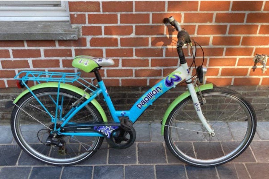 Papillon meisjesfiets 24 inch (9-12 jaar), Ophalen, Velgrem, Papillon, Handrem