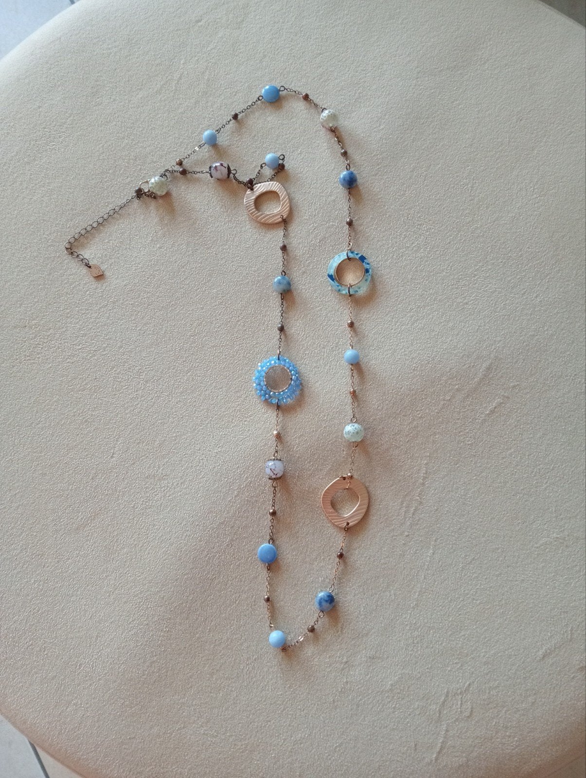 boho ketting., Bijoux, Sacs & Beauté, Colliers, Enlèvement ou Envoi, Brun