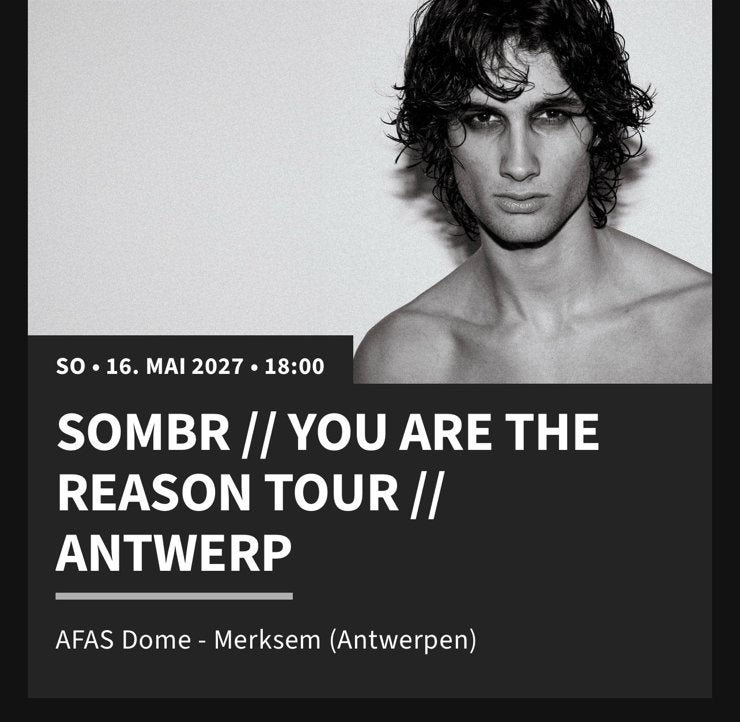 Billets SOMBR - ANVERS 16.05.2027, Mai