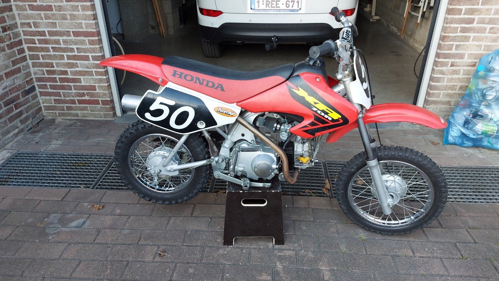 Honda XR70 met Skyteam 110cc motor, Ophalen