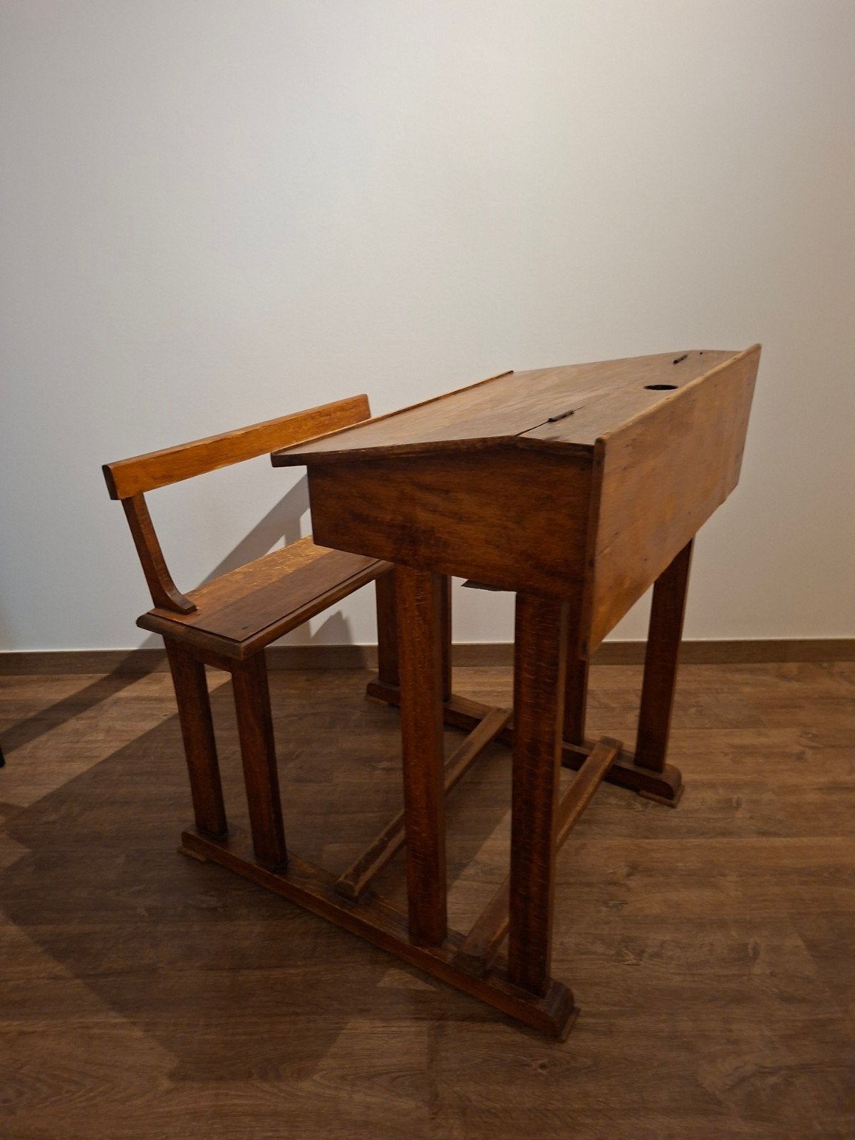 houten bankje vintage, Antiek en Kunst, Ophalen