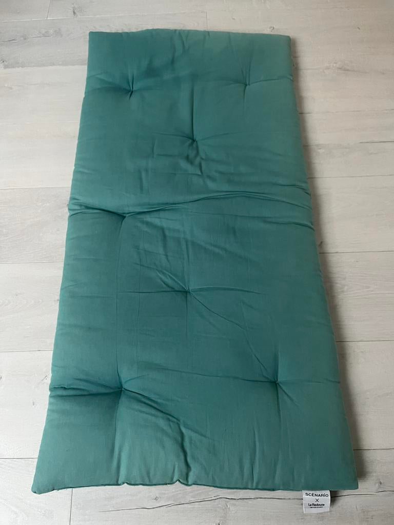 Coussin de sol vert pétrole 120 x 60 cm, Maison & Meubles, Accessoires pour la Maison | Coussins, Enlèvement ou Envoi, Utilisé