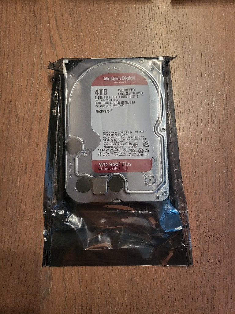 WD Red Plus 4TB (Nieuw in verpakking), Neuf, HDD, Interne, Serveur