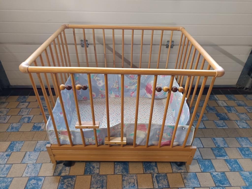 kinderpark met verstelbare bodem, op wieltjes, Kinderen en Baby's, Babyparken, Ophalen