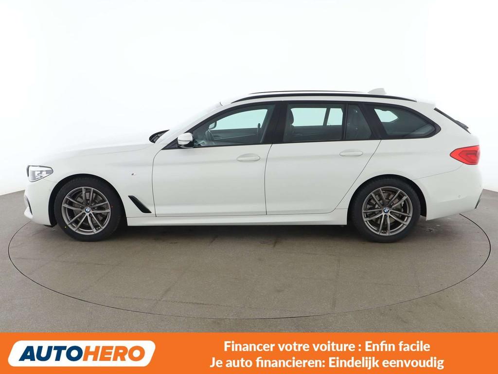 BMW 5 Serie 520 520d M Sport (bj 2018, automaat), Auto's, Automaat, Wit, 5 deurs, Lichtsensor